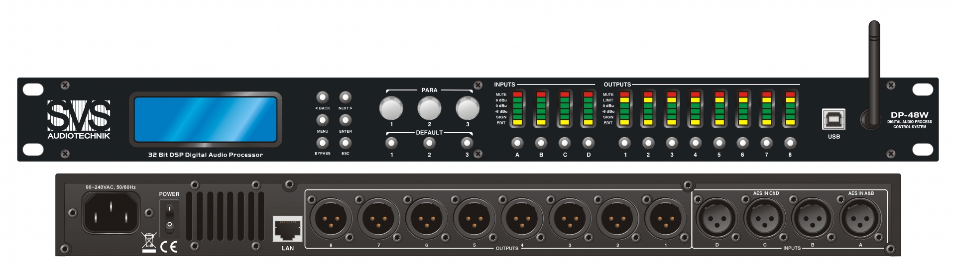 SVS Audiotechnik DP-48W Цифровой процессор: 4 входа 8 выходов в Калининградской области