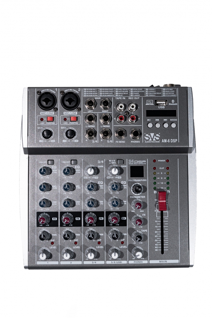 SVS Audiotechnik mixers AM-6 DSP Микшерный пульт аналоговый, 6-канальный SVS Audiotechnik mixers в Калининградской области